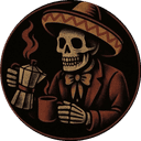 El Carrito Cafeinado calavera logo